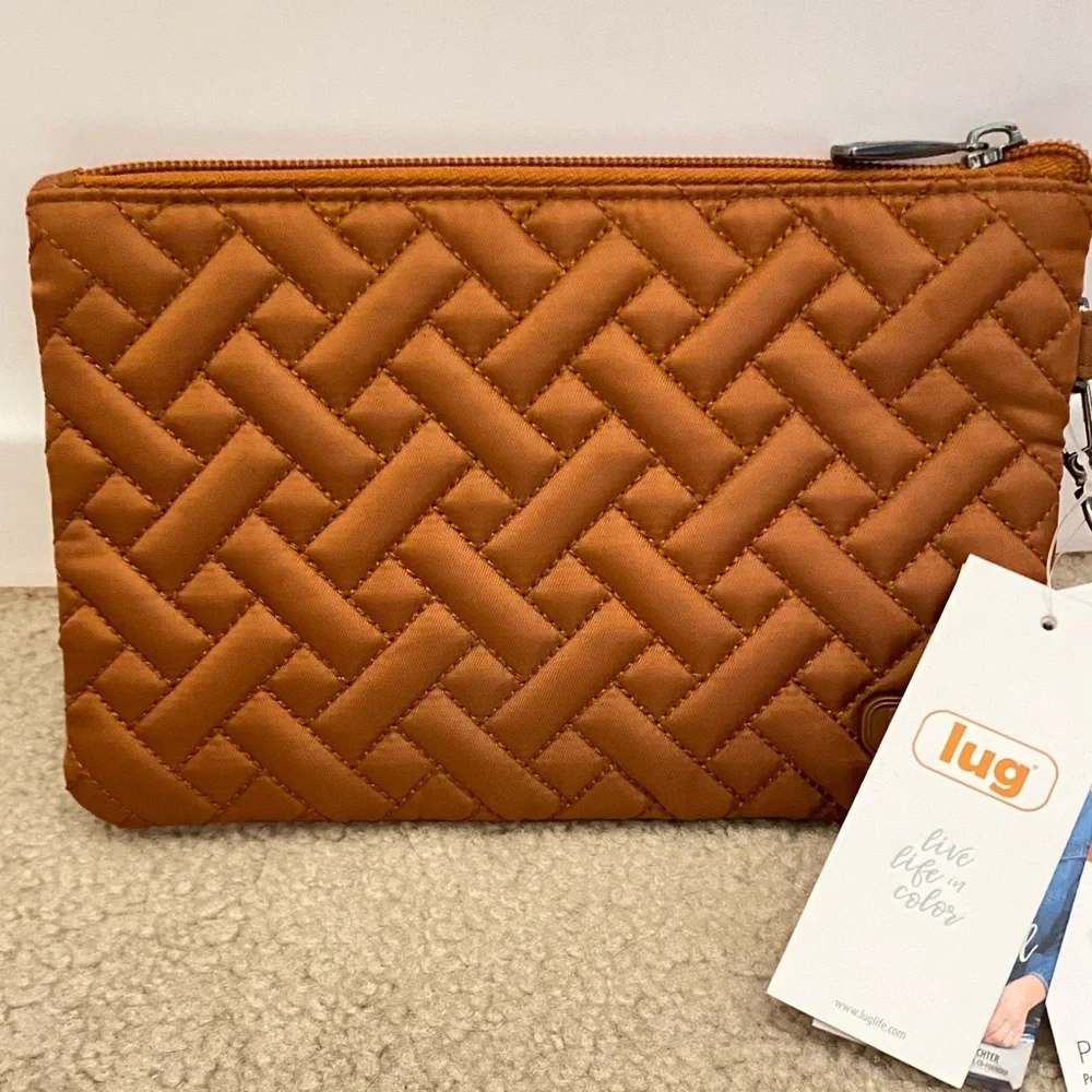 Lug Peekaboo Cellphone Pouch NWT “ Copper Brown”